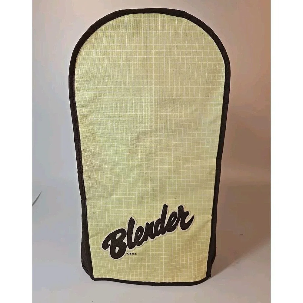 Vintage Kitchen Dora May Quilted Blender Cover Brown Tan 16 X 8 X 8 1/2